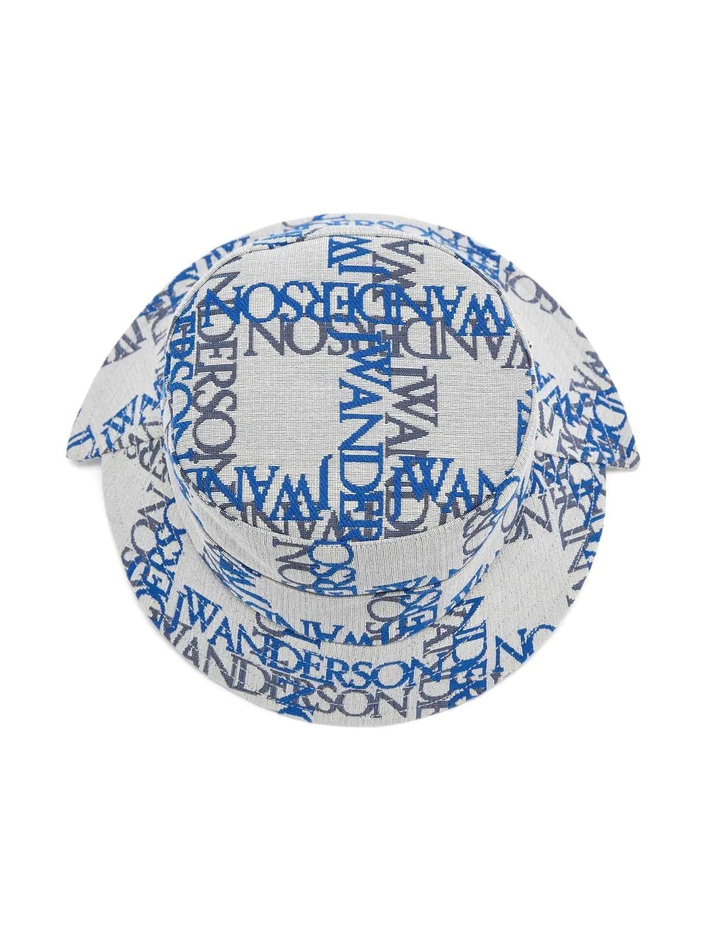 asymmetric logo-print bucket hat - 4