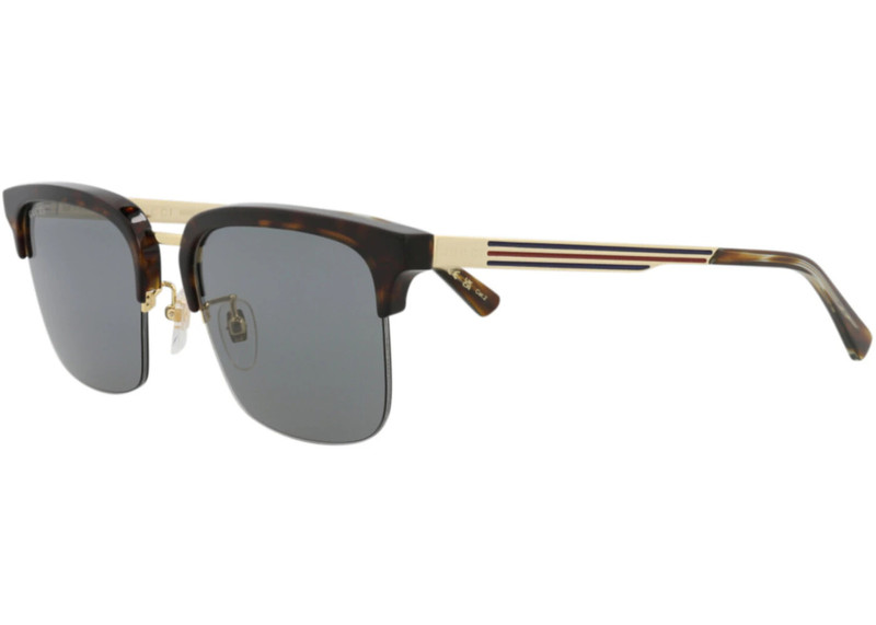 GUCCI Gucci Square-Frame Acetate Sunglasses Havana/Gold/Grey (GG1226S-30013483-002) outlook