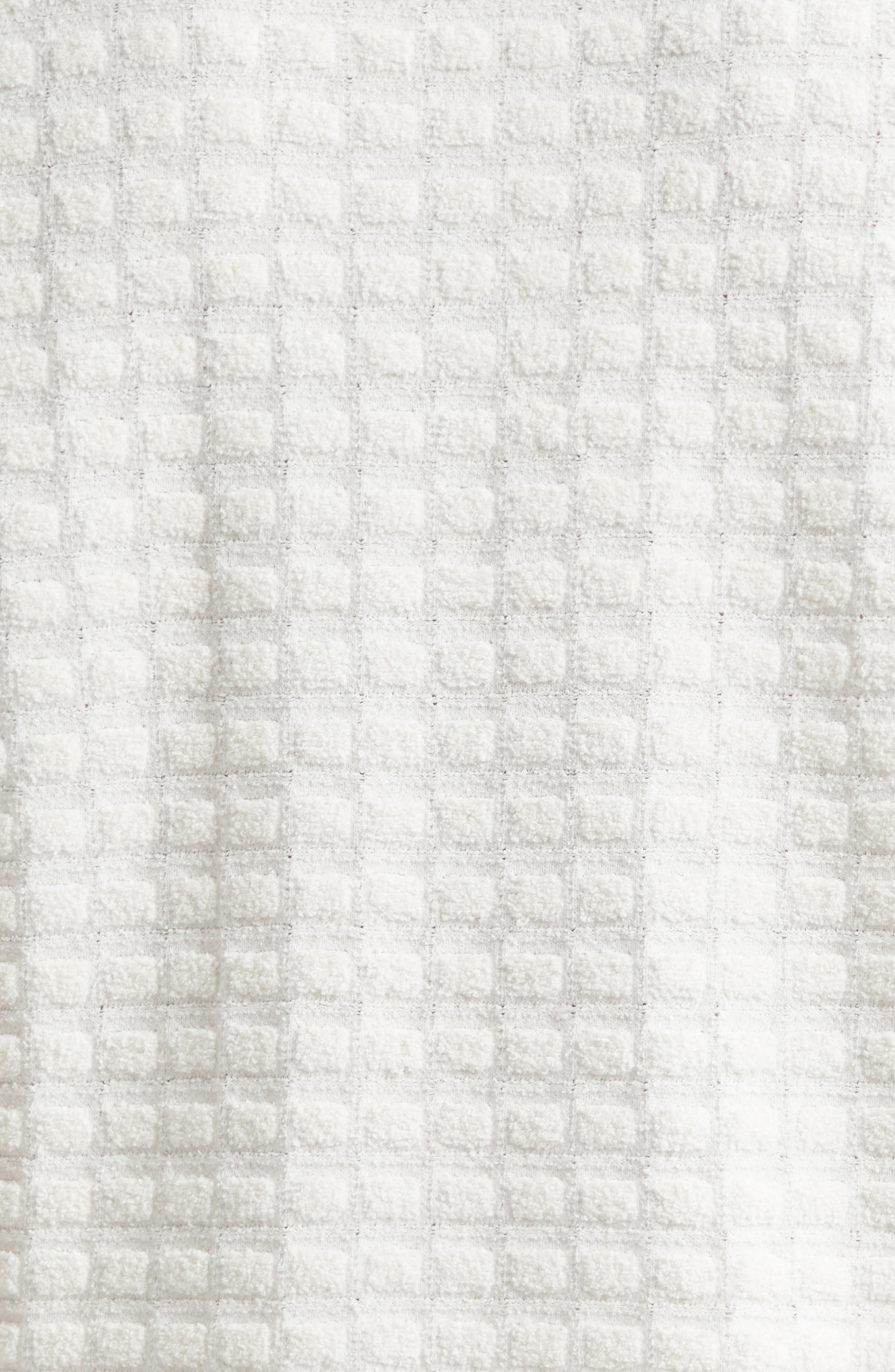 Casablanca Tipped Cotton Blend Bouclé Polo Sweater in White at Nordstrom - 6
