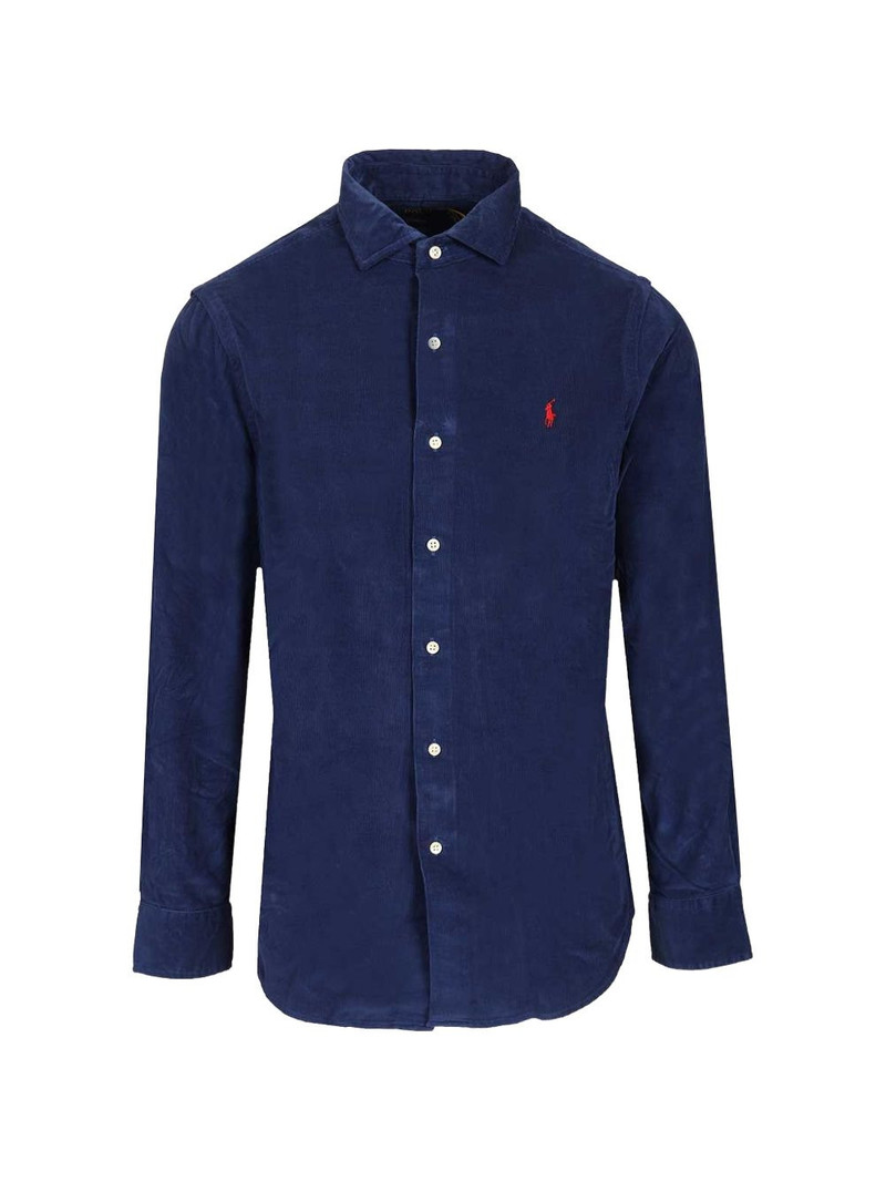 Pony-embroidered shirt 1
