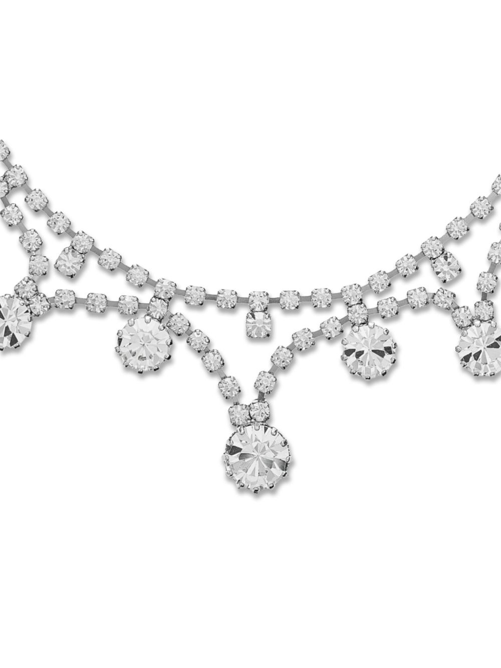 crystal-embellished choker necklace - 3