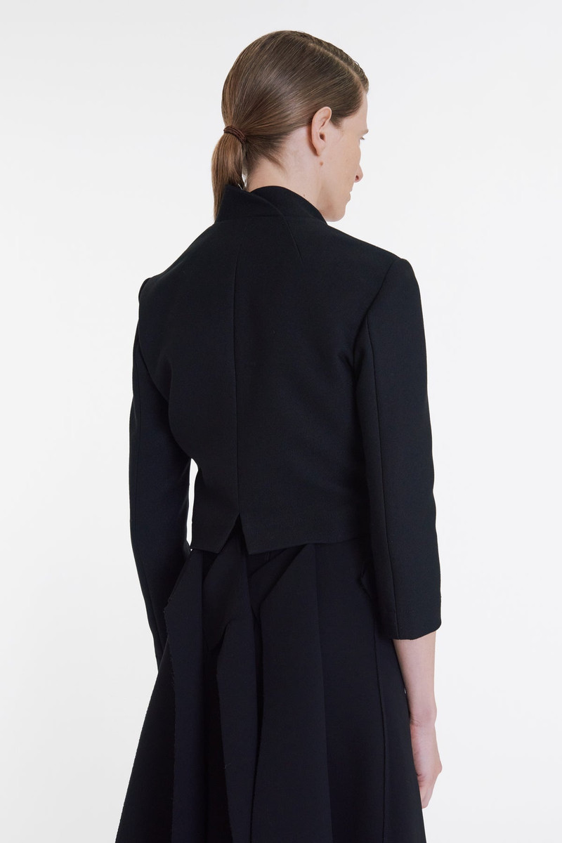 CROPPED ASYMMETRIC JACKET BLACK 3