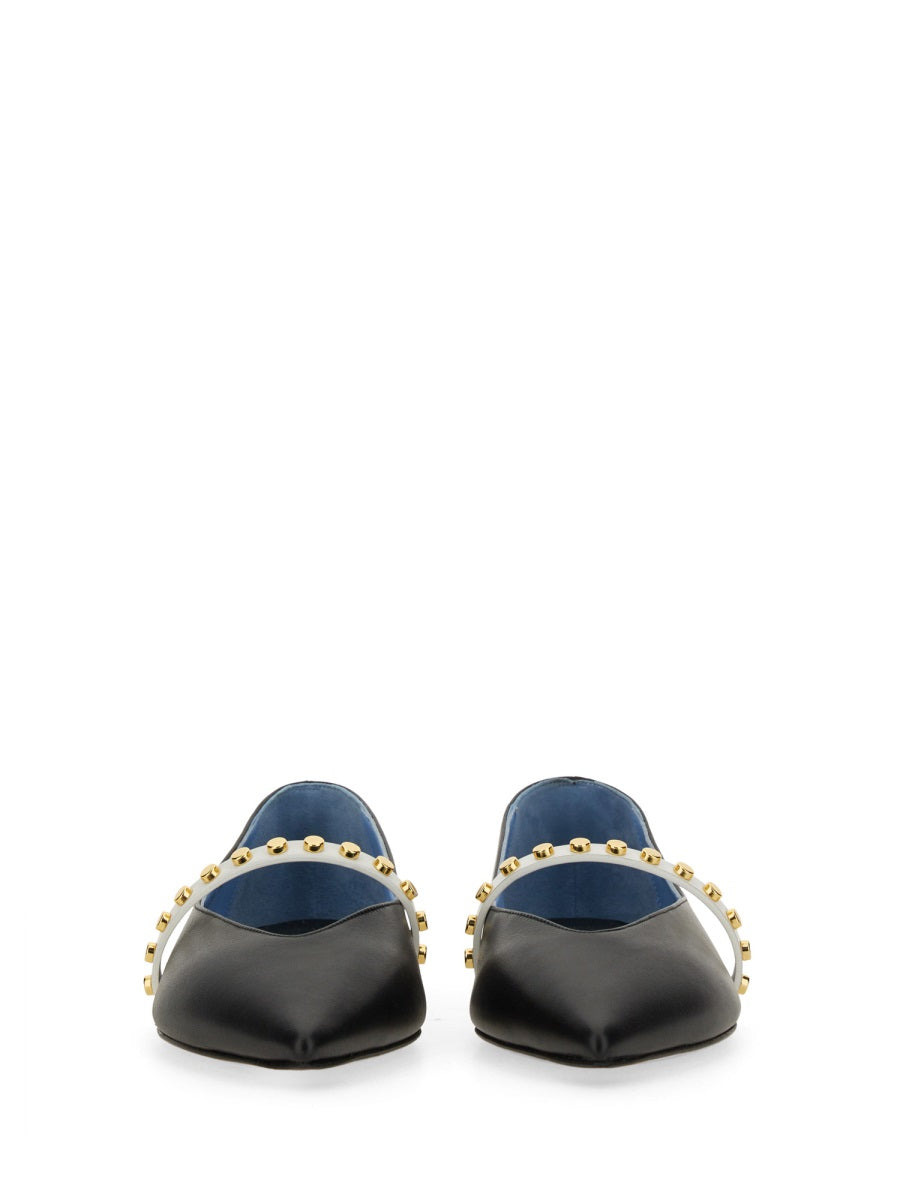 Alexander Mcqueen Women Leather Ballerina - 4
