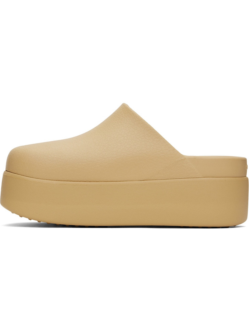 Beige Dylan Platform Clogs 3
