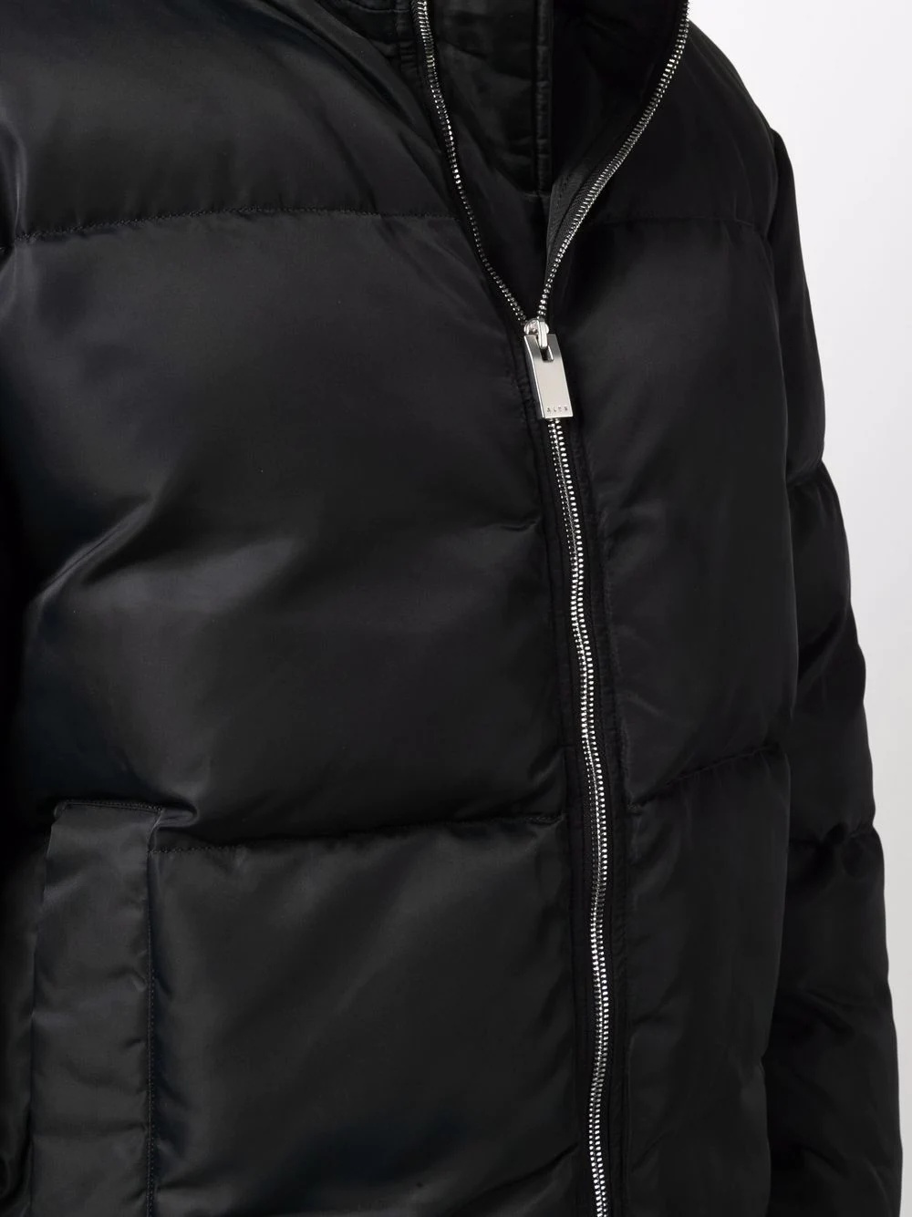 buckle-detail puffer jacket - 5