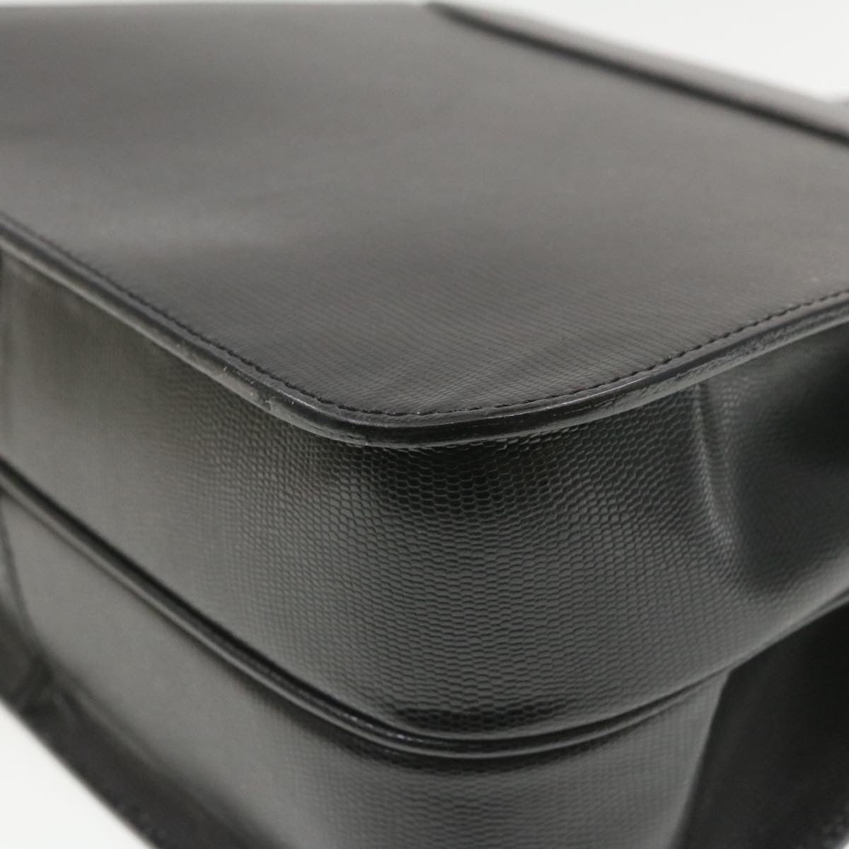 CELINE Hand Bag Leather Black - 13