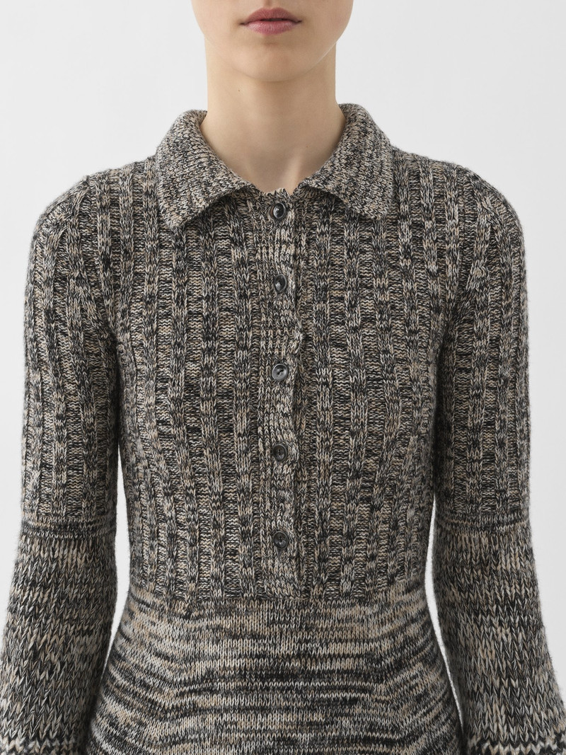 KNITTED SHIRT DRESS 5