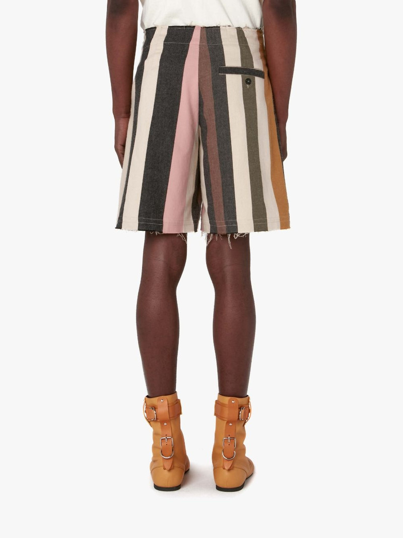 STRIPED WIDE LEG SHORTS 3