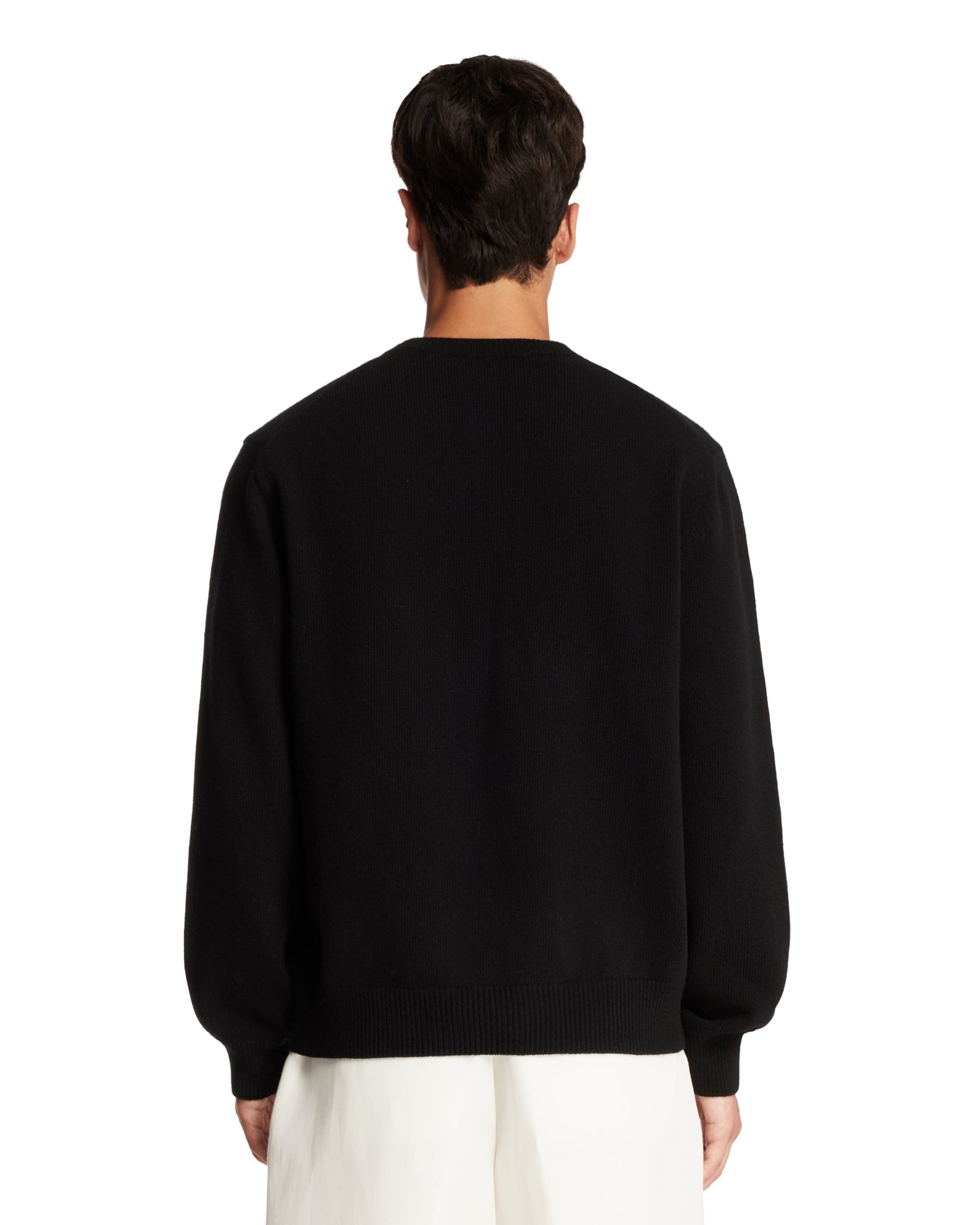 Black Anagram Wool Sweater - 3