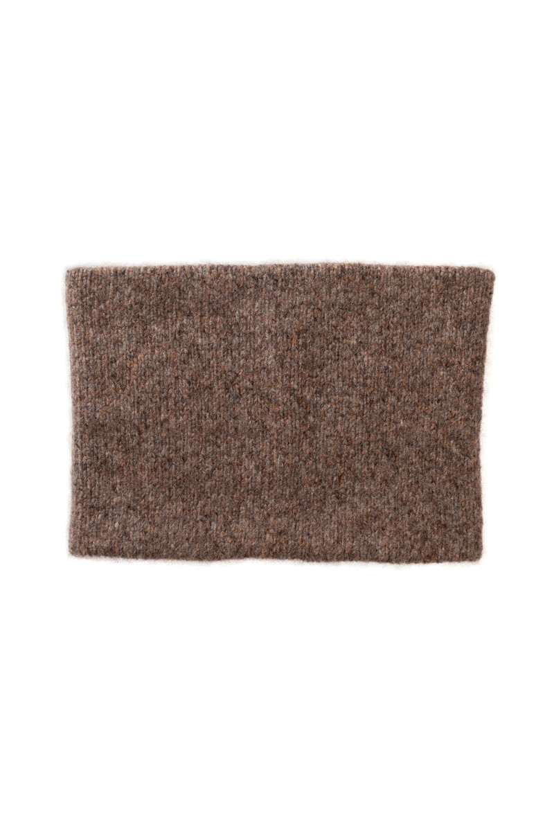 Cashmere Bouclé Brown Snood 3