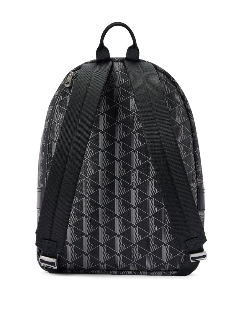 LACOSTE monogram-print backpack outlook