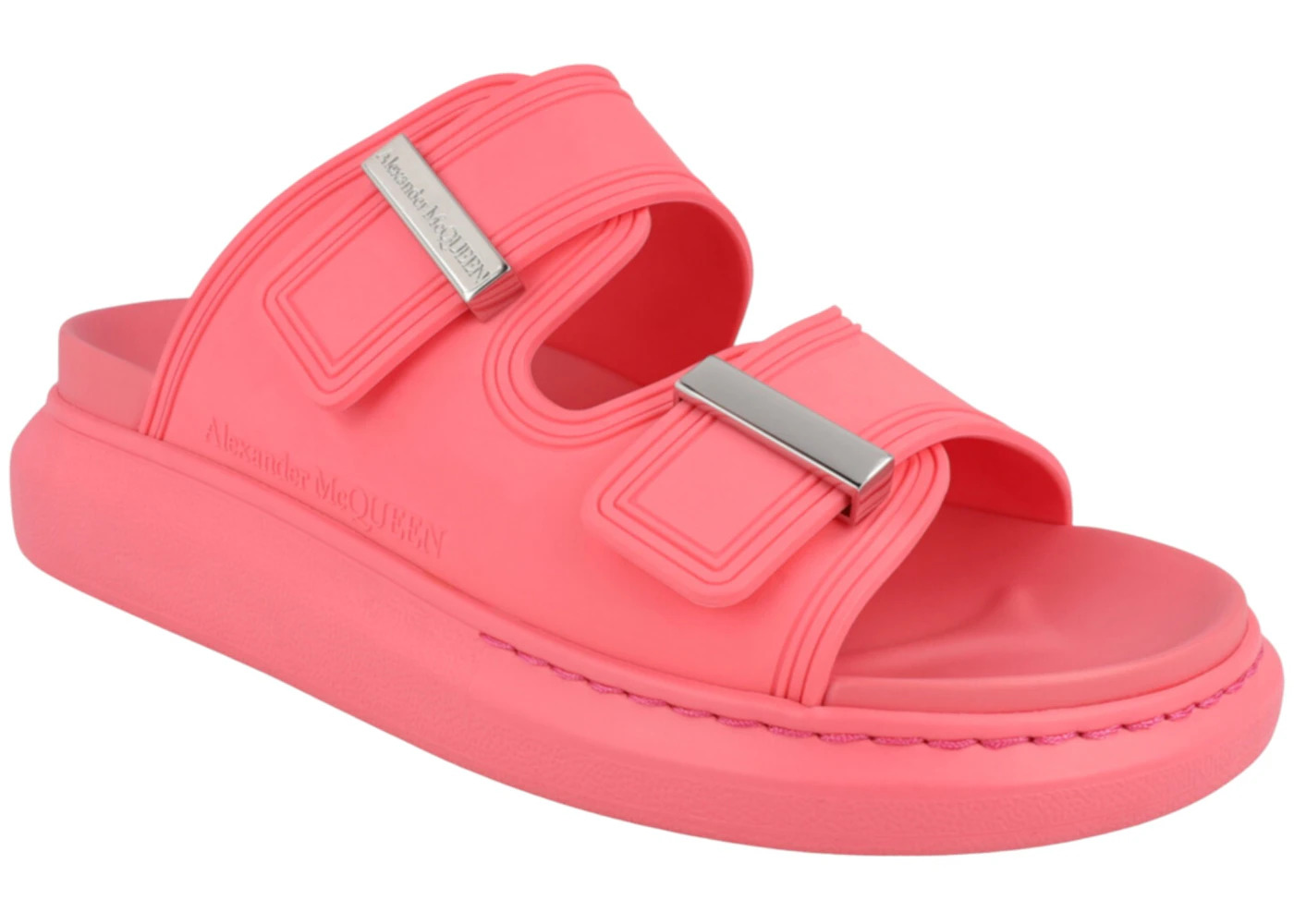 Alexander McQueen Hybrid Buckled Sandals Coral (Women's) - 2
