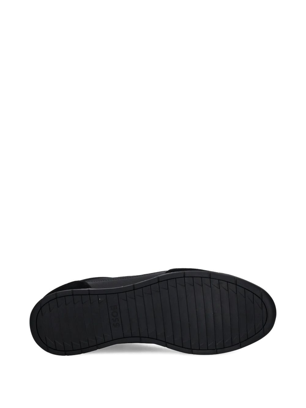 panelled lace-up low-top sneakers - 4
