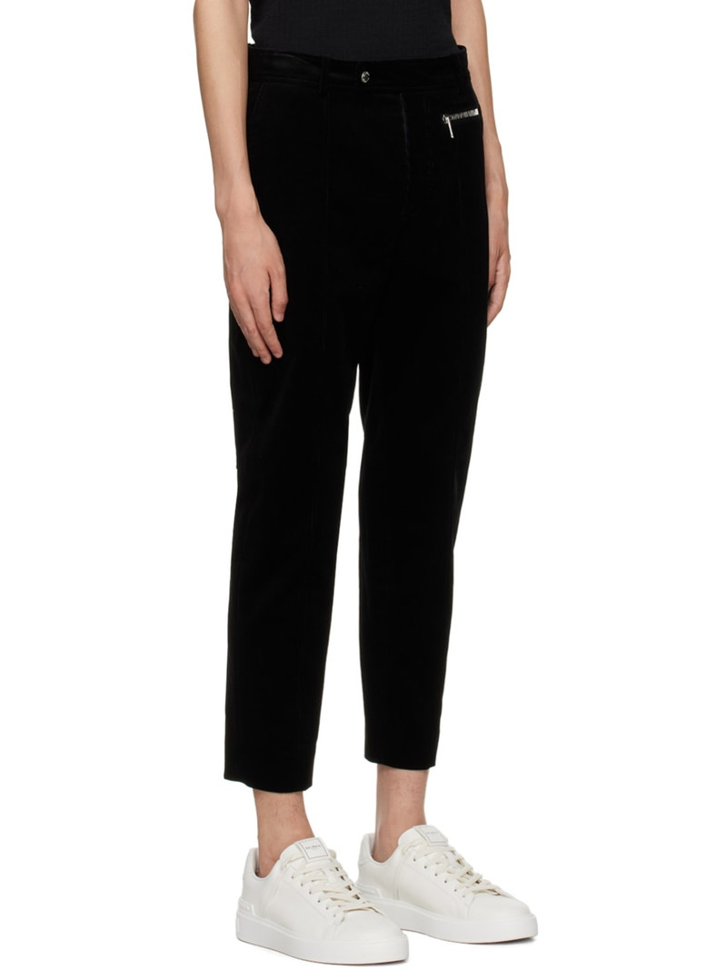 Black Paneled Trousers 2