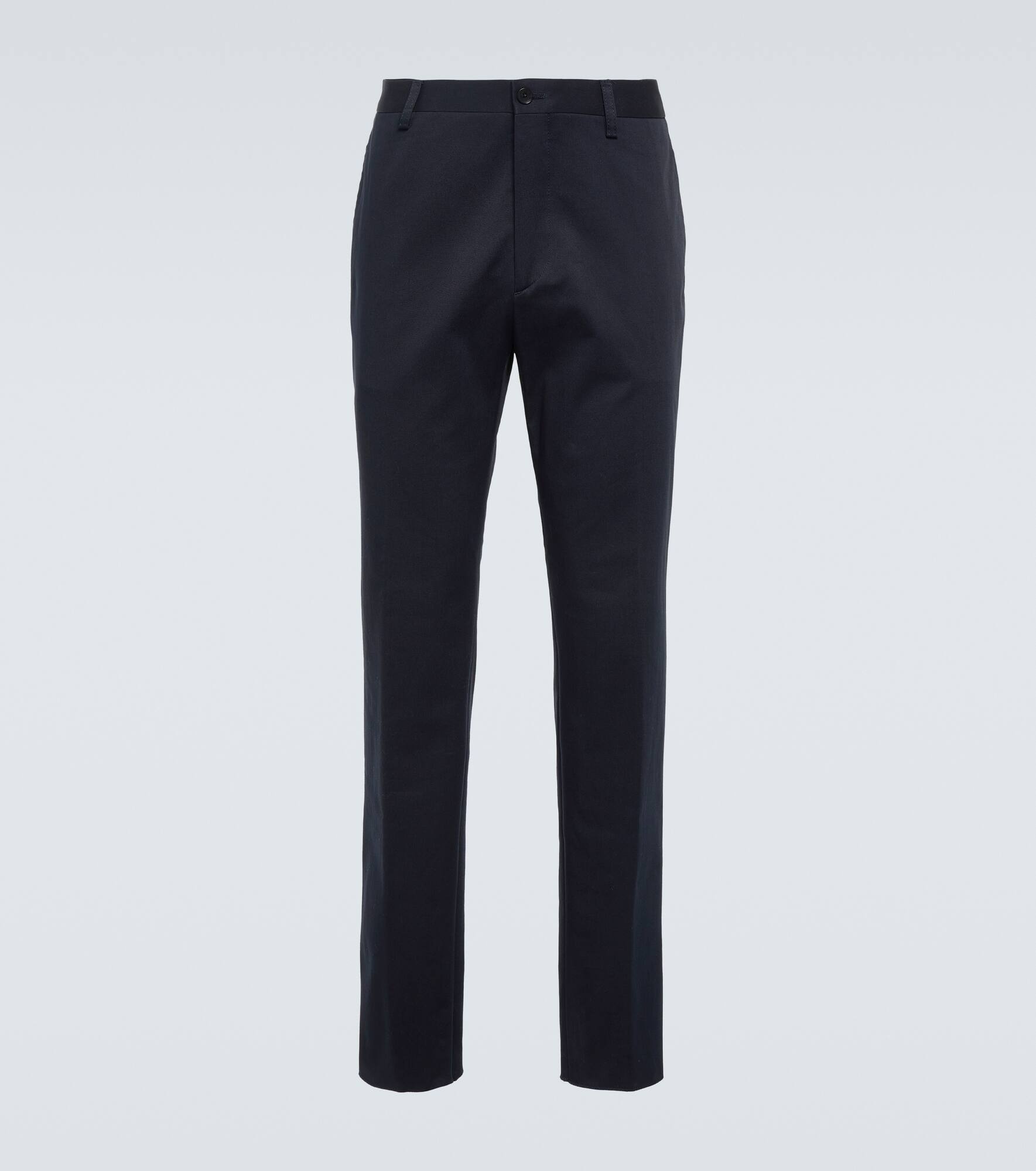 Floral cotton jacquard chinos - 1