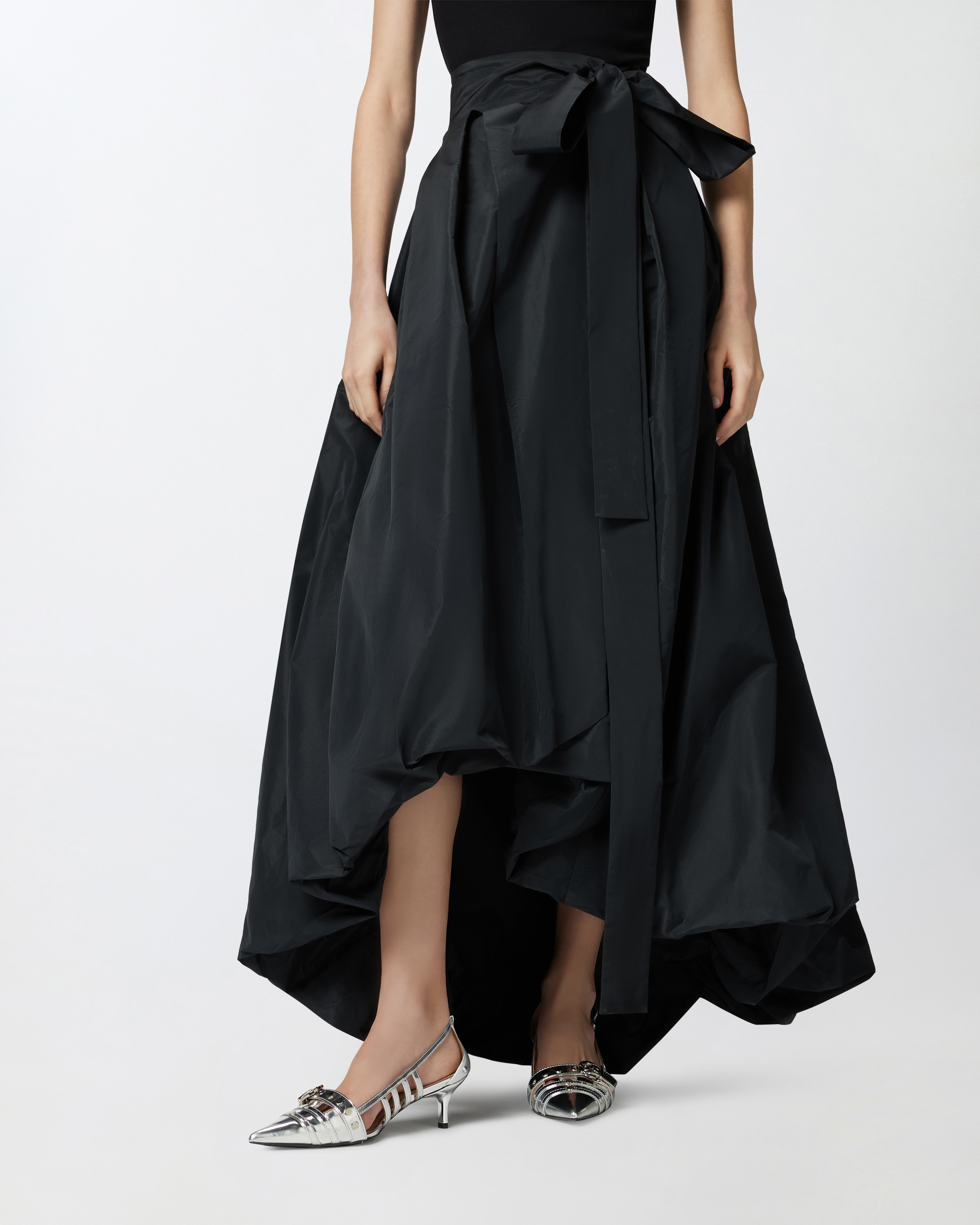 スカート PINKO BARBAGIANNI WIDE SKIRT WITH BOW Wide taffeta skirt with bow PINKO → Shop Online