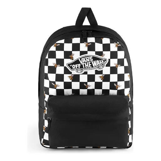 Vans Realm Bee Checkerboard Backpack 'Black White' VN0A3UI6YZT - 1