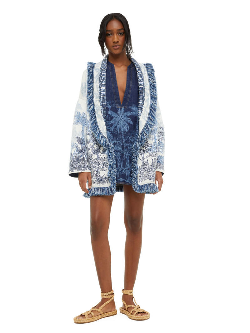 Alanui Jungle Toile De Jouy Cardigan outlook