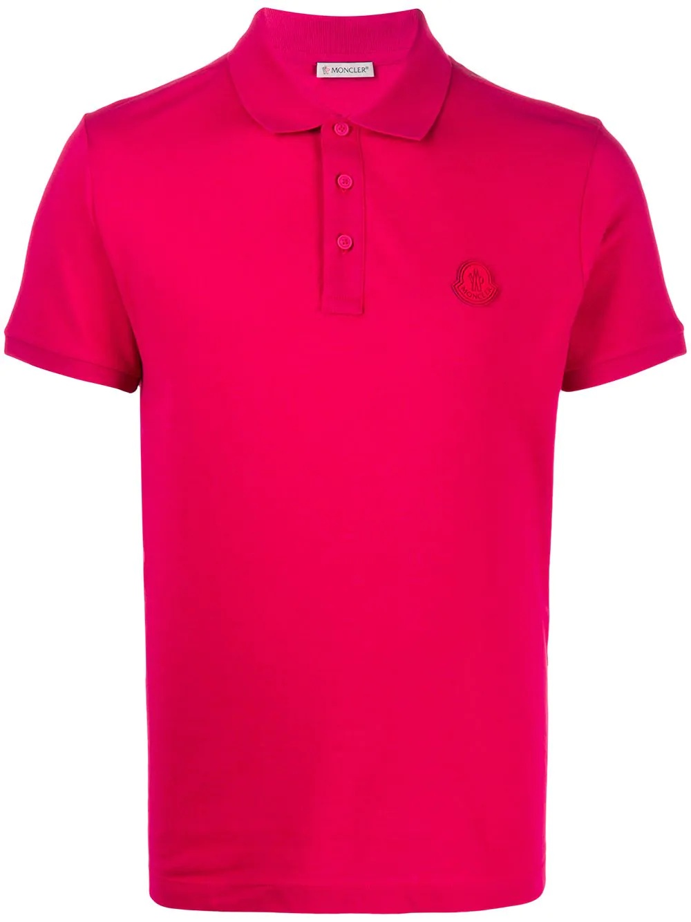 logo patch polo shirt - 1