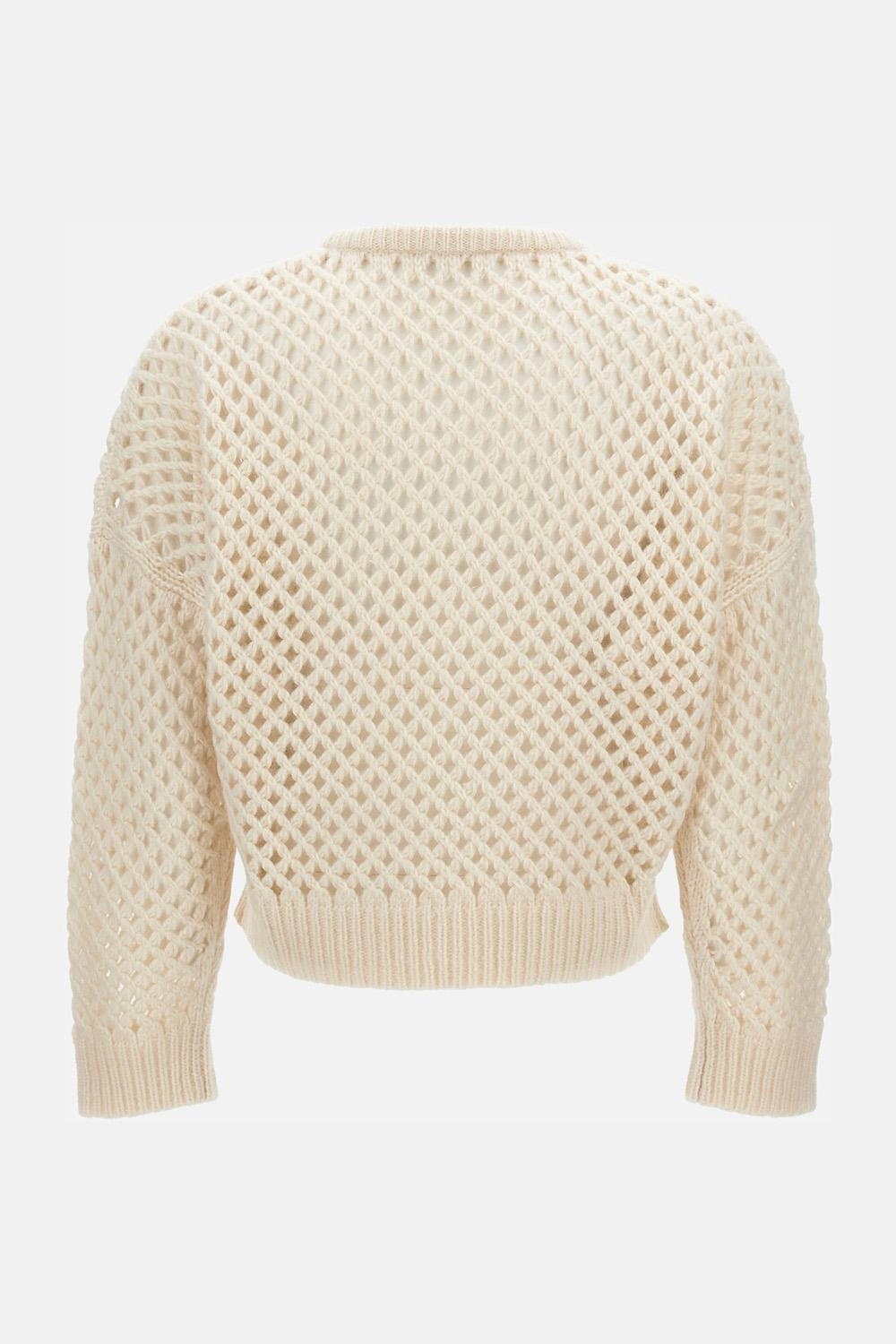 ESSEN perforated cashmere sweater - 3