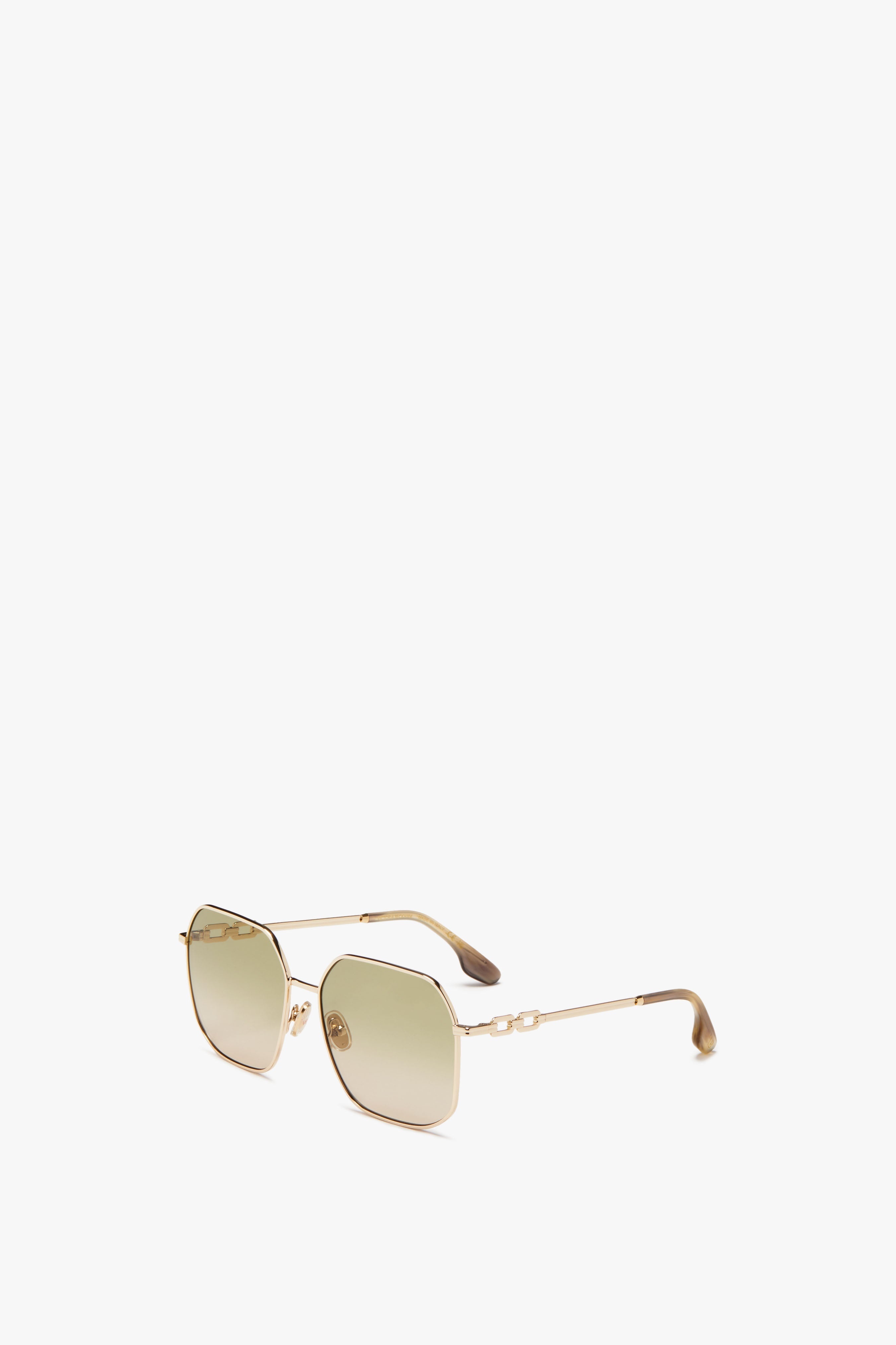 Chain Frame Sunglasses in Yellow Gold - 2
