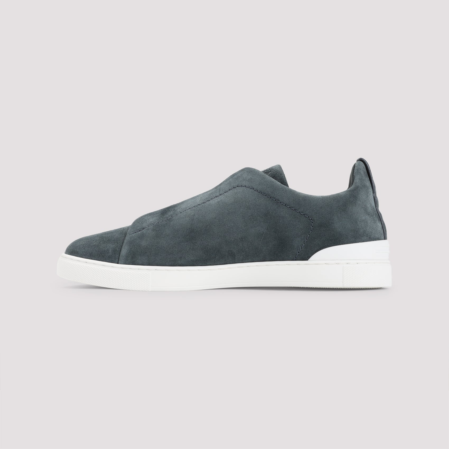 Zegna Suede Triple Stitch Low Top Sneakers Men - 2