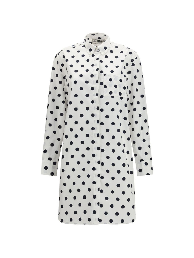 polka-dot shirt dress 1