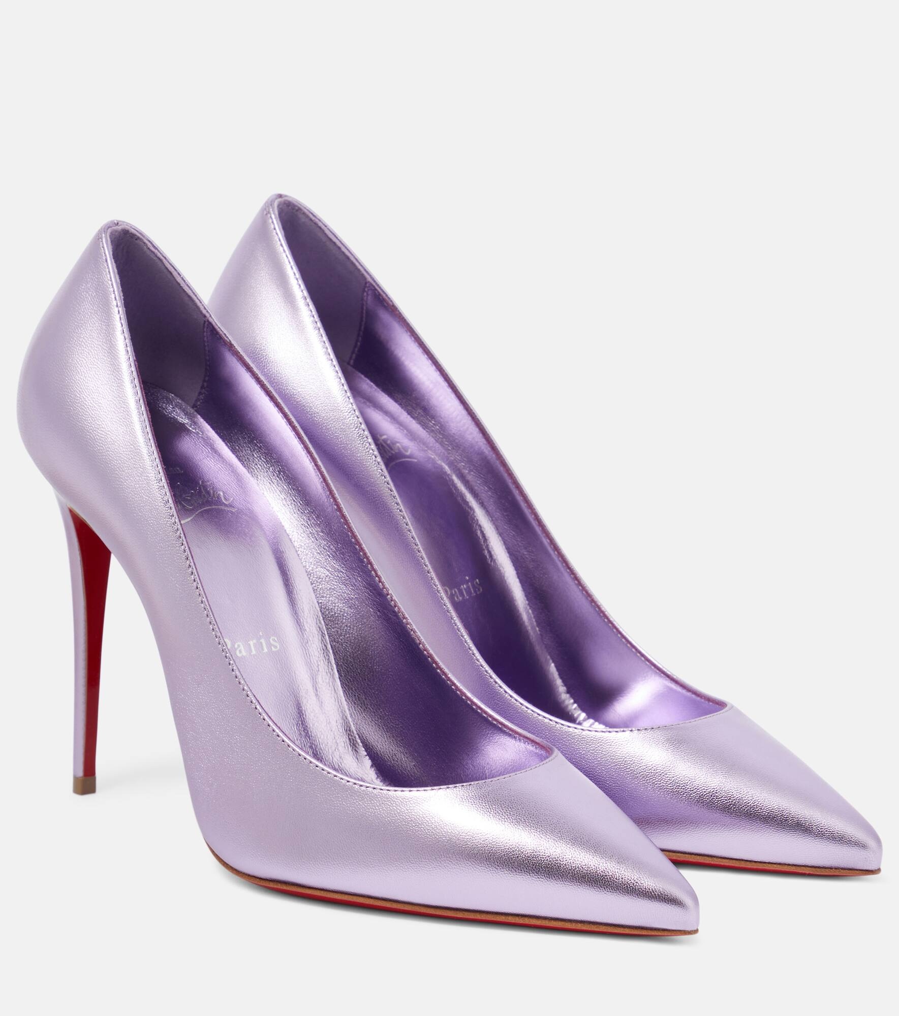 Kate 100 metallic leather pumps - 1