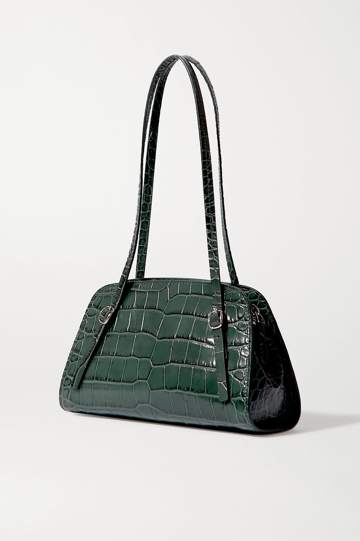 Lora croc-effect leather shoulder bag - 3