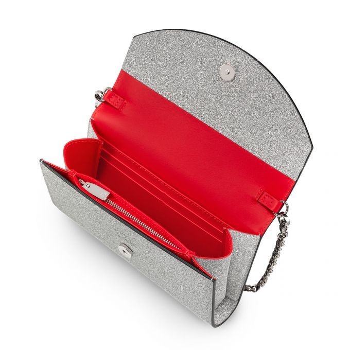 Christian Louboutin Loubi54 Wallet Silver | REVERSIBLE
