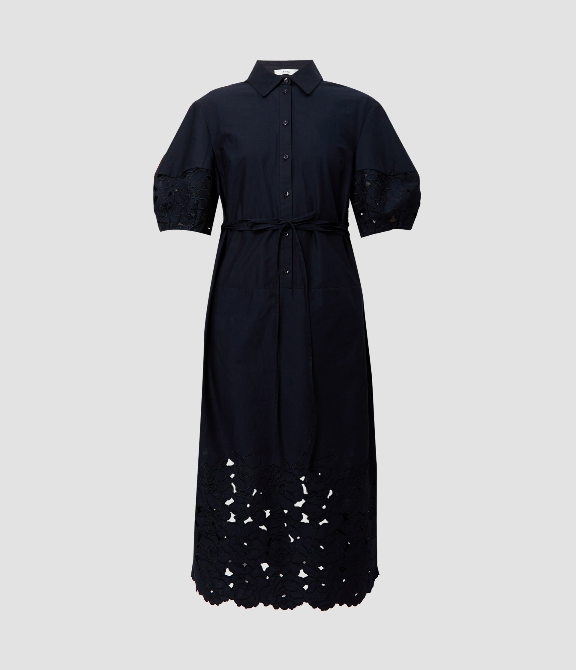 SHORT SLEEVE MIDI DRESS - 1