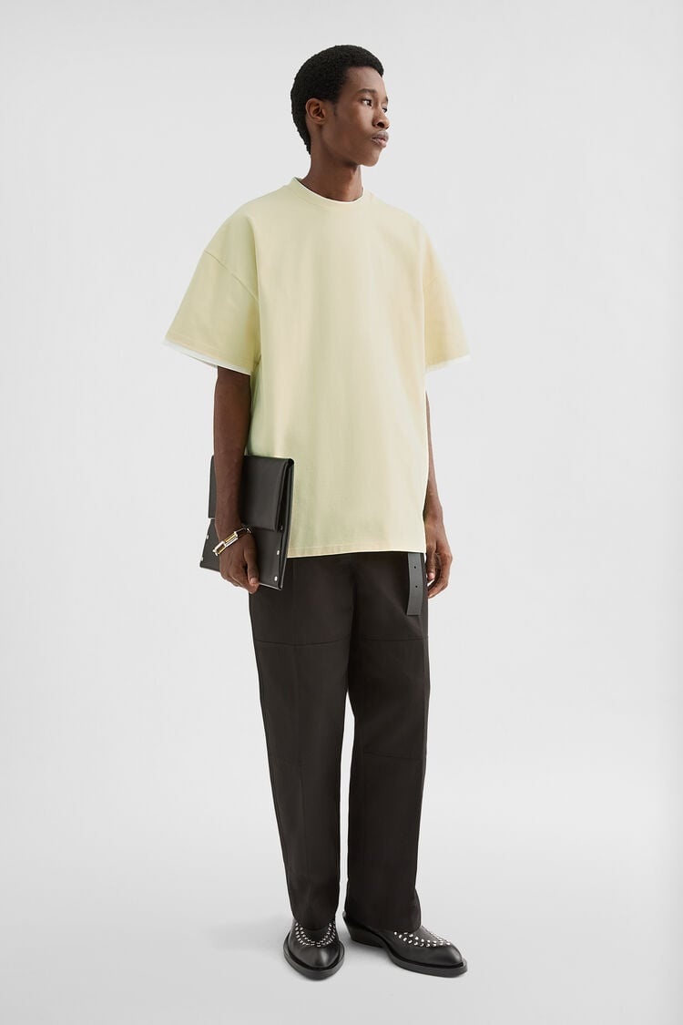 Cotton Crew-Neck T-Shirt - 1
