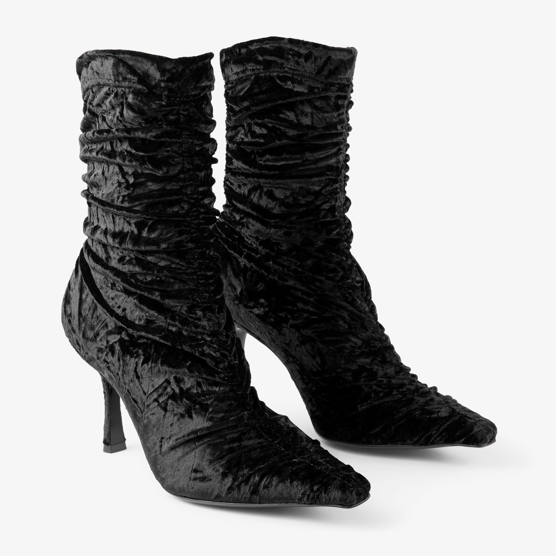 Lotta Ankle Boot 85
Black Velvet Ankle Boots - 2