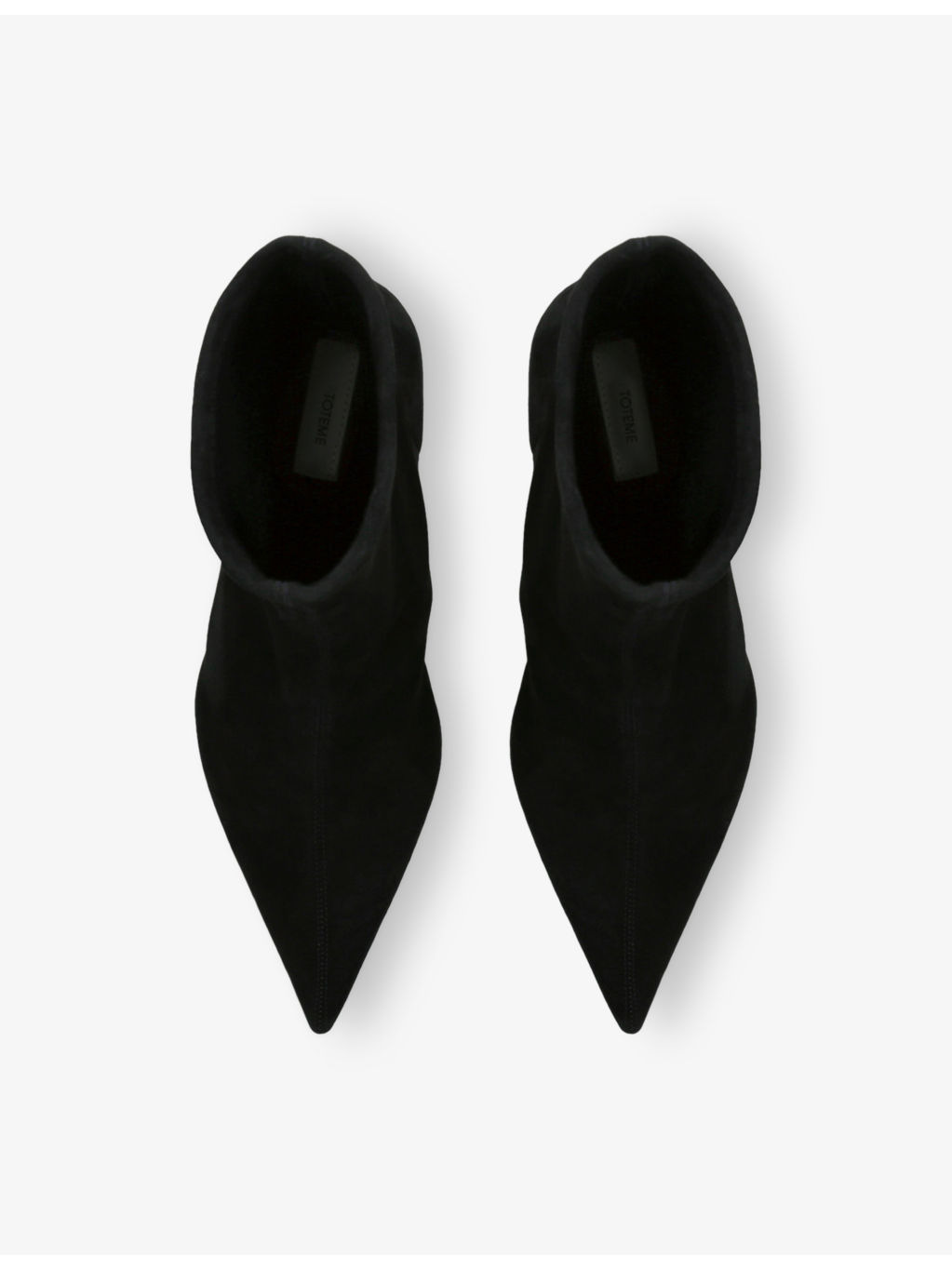 Sock Suede Heeled Boots - 2