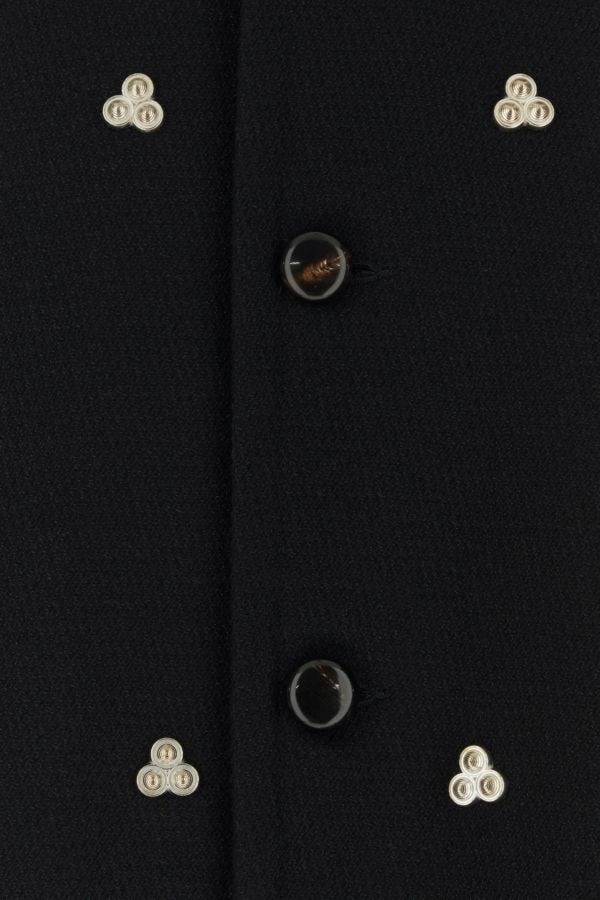 Black wool blend Verdun coat - 3