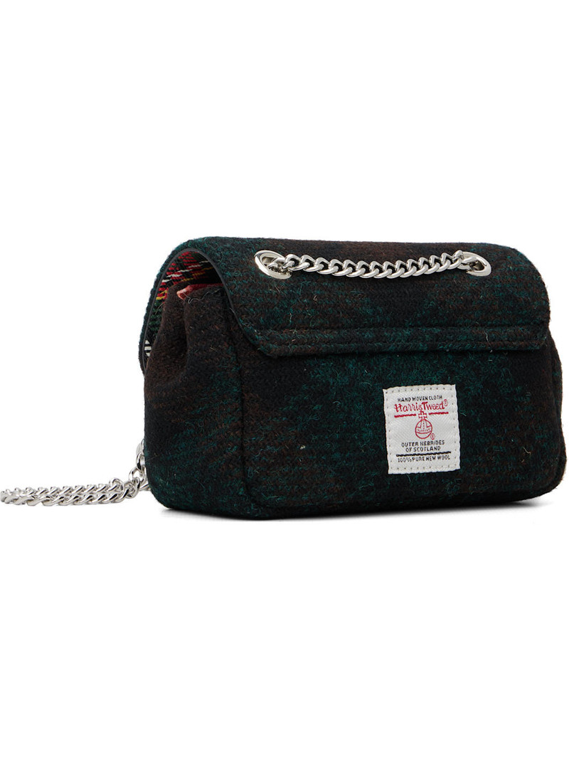 Green Check Small Chain Bag 3
