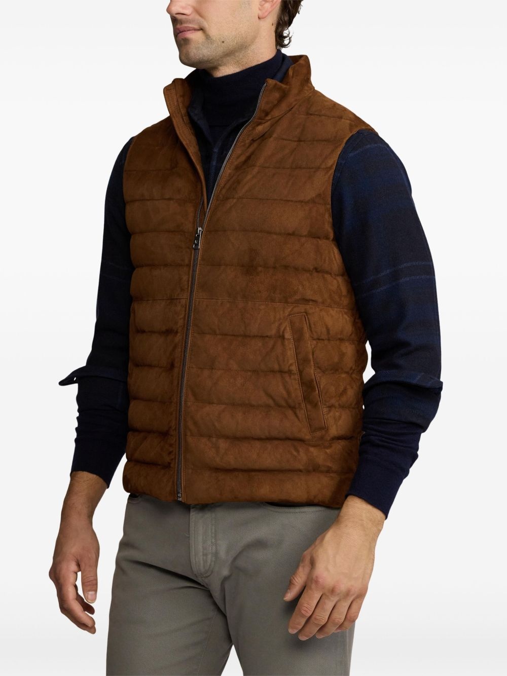 suede gilet - 4