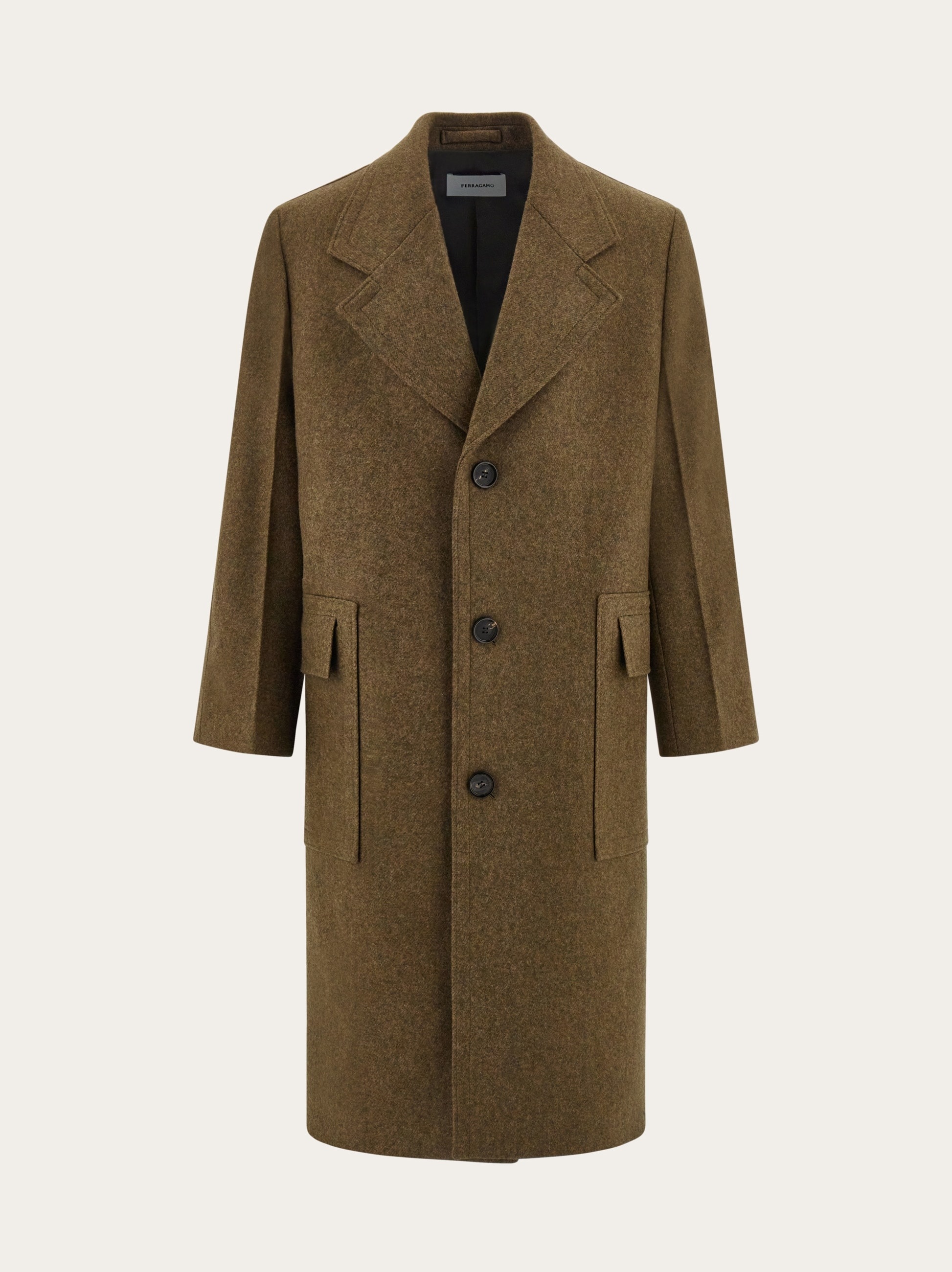 Oversized single-breasted coat - 1