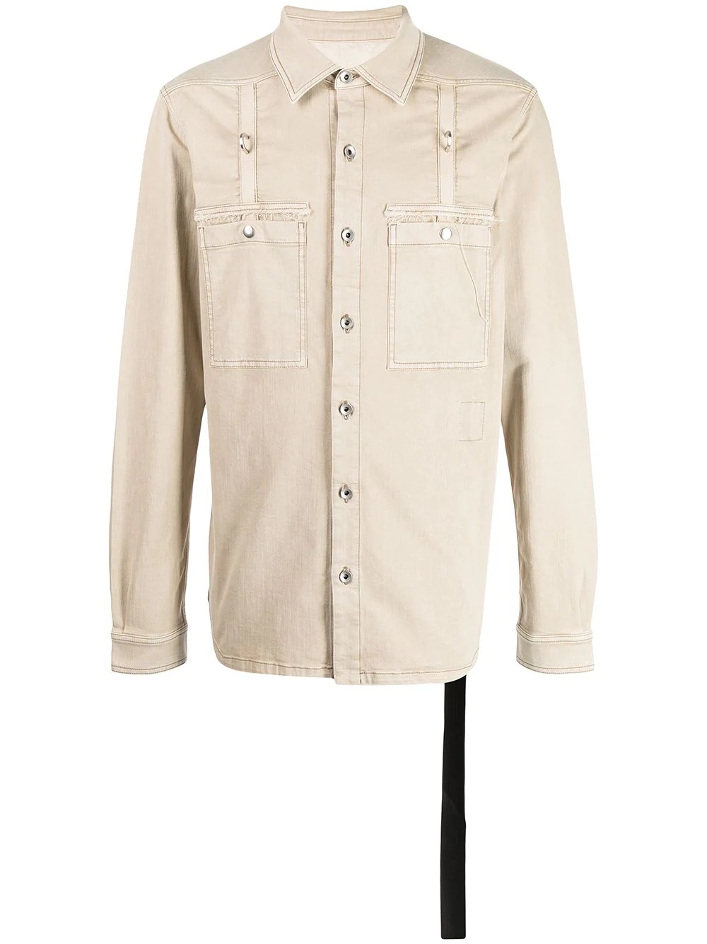 long-sleeve shirt jacket - 1