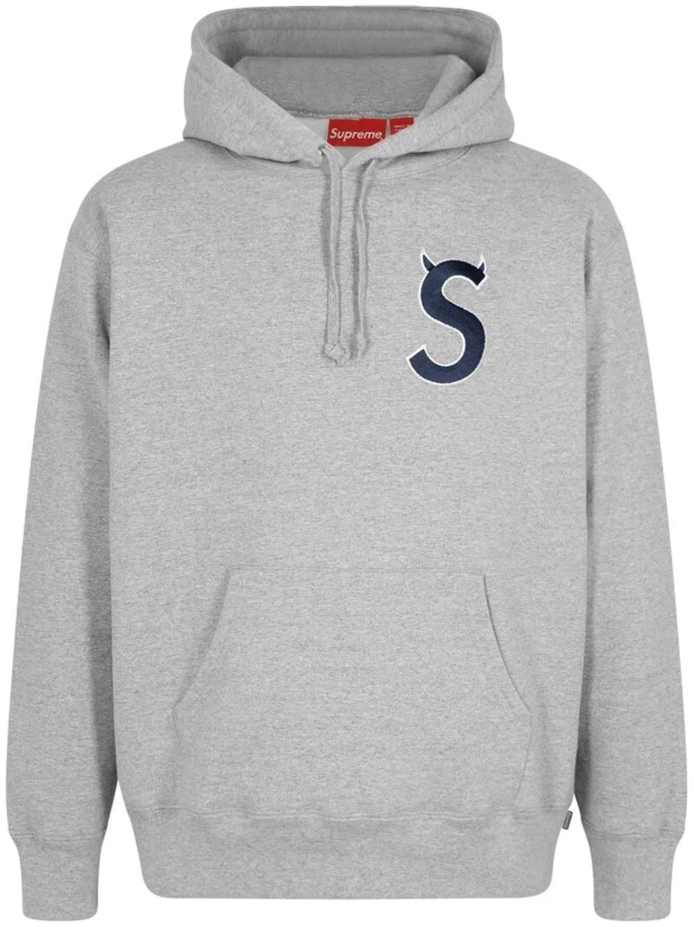 S logo drawstring hoodie - 1
