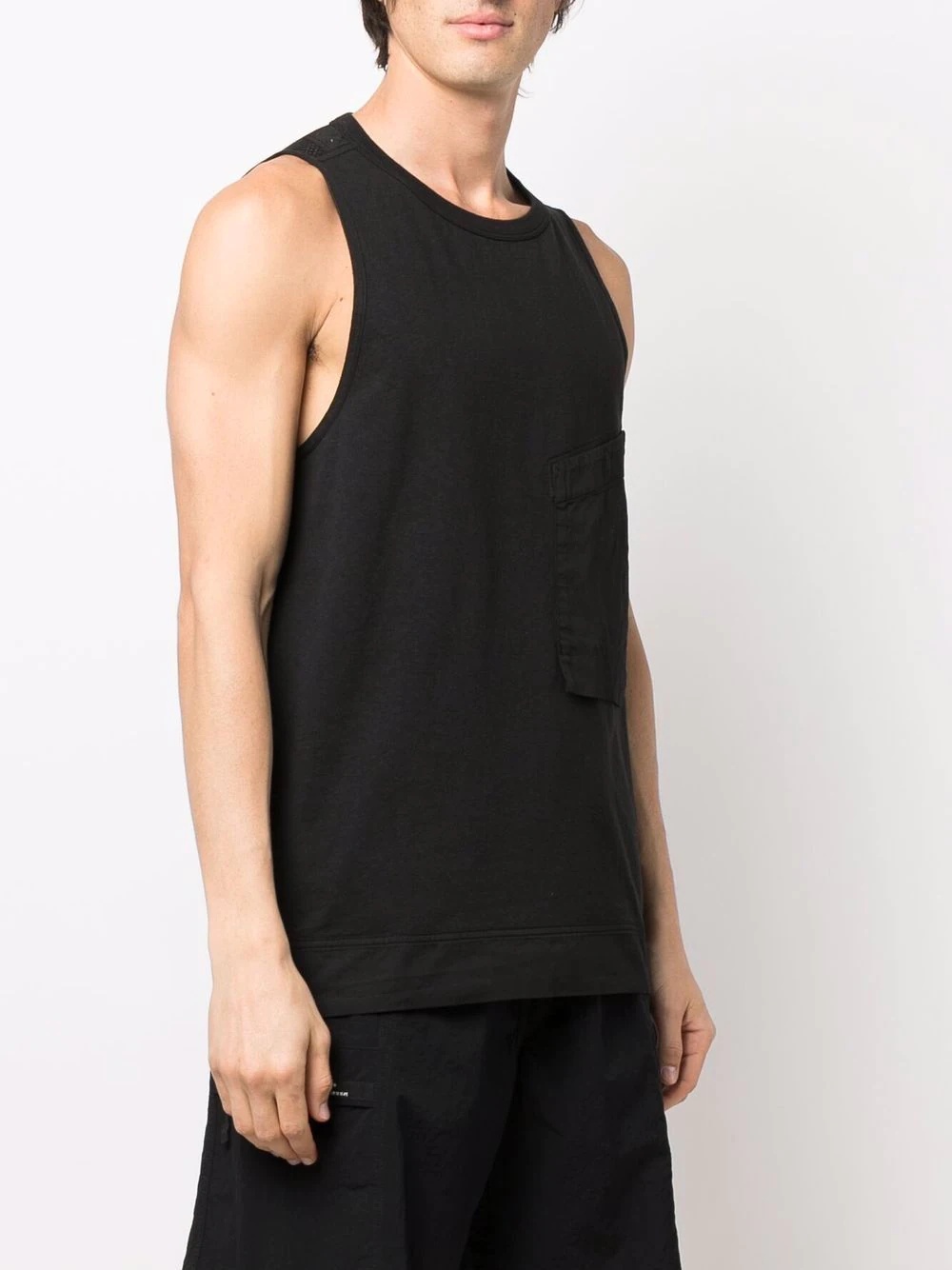 sleeveless fitted top - 3