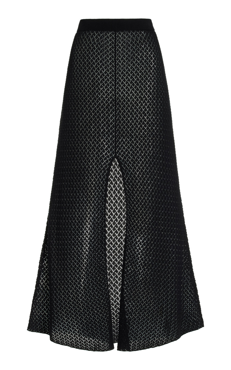 Tanzania Cotton Maxi Skirt black - 1