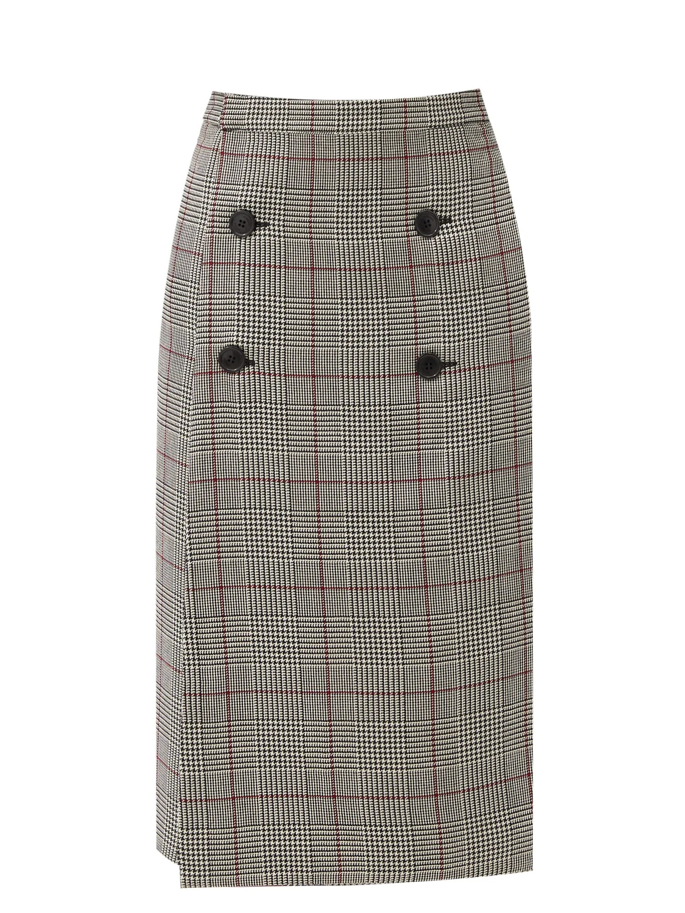 Prince-of-Wales-checked wool skirt - 1