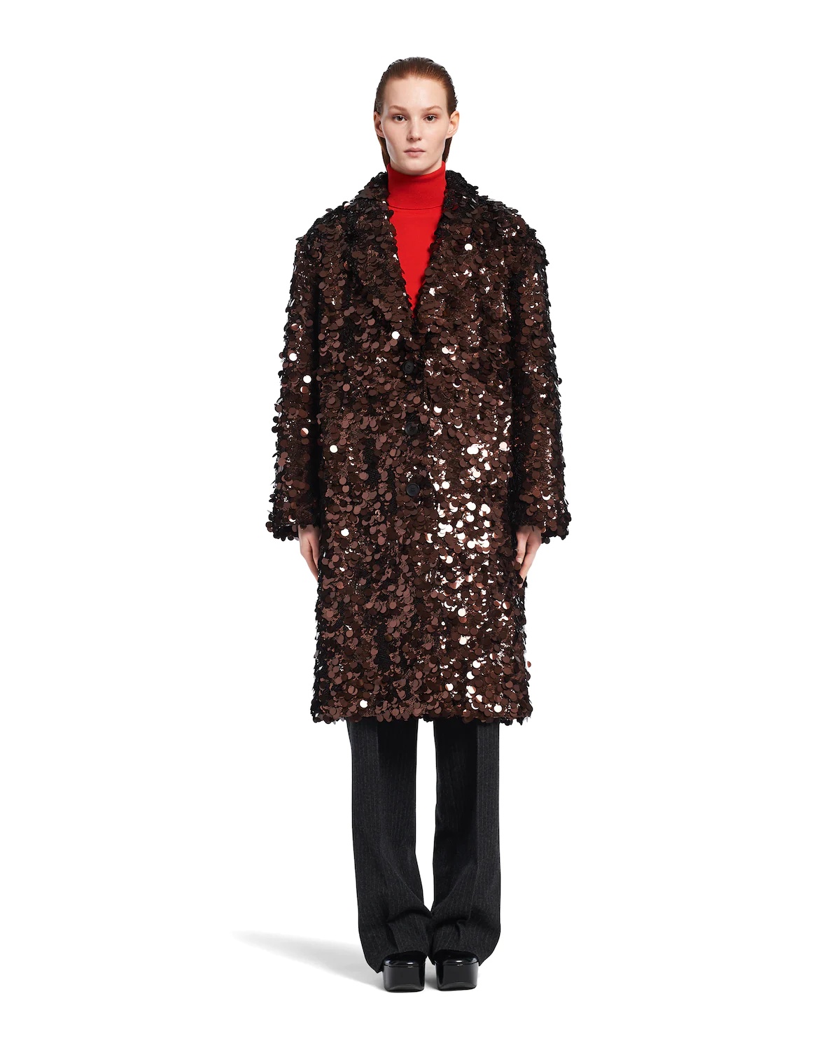Sequin embroidered coat - 2
