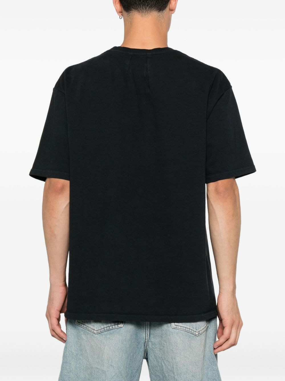 crest-print cotton T-shirt - 3
