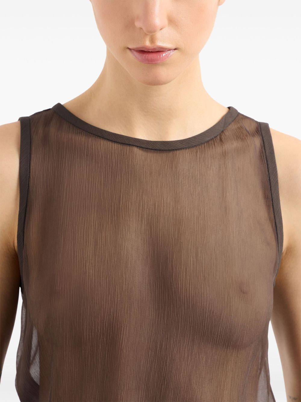 double-layer silk top - 6