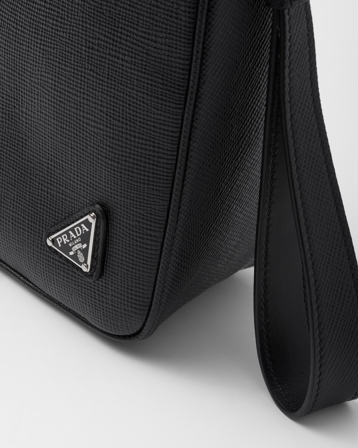 Leather Prada Triangle pouch - 6