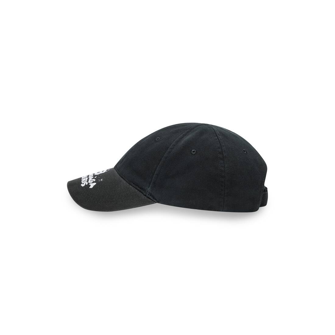 Hand Drawn Bb Icon Cap in Black - 4