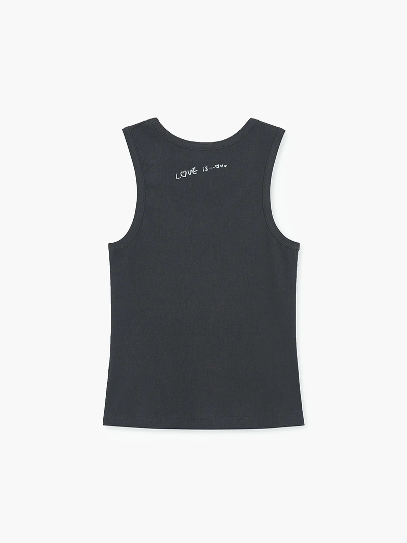 MARGESHERWOOD Heart Pendant Sleeveless T-Shirt outlook