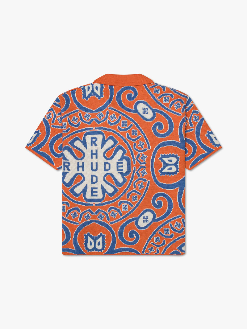 Rhude KNIT TILE BUTTON UP SHIRT outlook